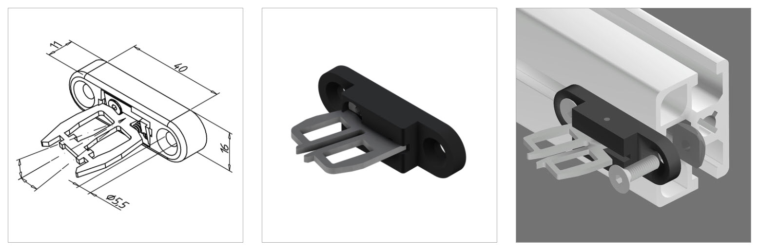 gr actuating bracket for sec. switch B2 mesa